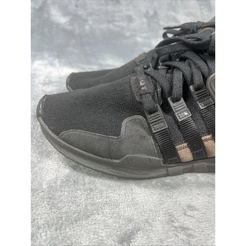 Adidas EQT Support Adv Mens 8.5 Black Athletic Running Shoes Sneakers Colorblock
